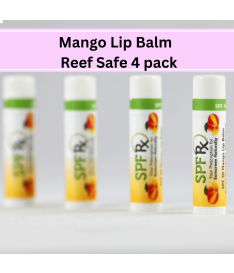 SPF 30 l Mango Lip Balm without OMC and OXY - Reef Safe 4 pack