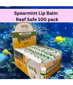 SPF 30 Spearmint Lip Balm without OMC and OXY - Reef Safe 100 pack